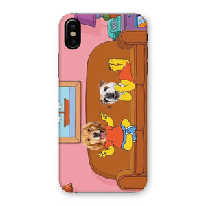 The Simpsons (Bart and Lisa): Custom Pet Phone Case - Paw & Glory - Dog Portraits - Pet Portraits