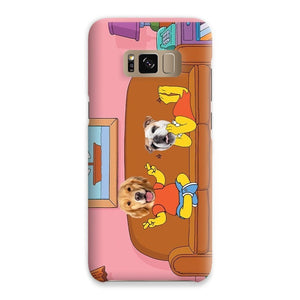 The Simpsons (Bart and Lisa): Custom Pet Phone Case - Paw & Glory - Dog Portraits - Pet Portraits