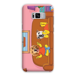 The Simpsons (Bart and Lisa): Custom Pet Phone Case - Paw & Glory - Dog Portraits - Pet Portraits