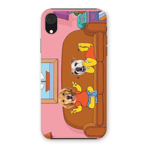 The Simpsons (Bart and Lisa): Custom Pet Phone Case - Paw & Glory - Dog Portraits - Pet Portraits