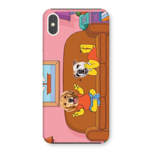The Simpsons (Bart and Lisa): Custom Pet Phone Case - Paw & Glory - Dog Portraits - Pet Portraits