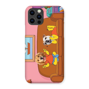 The Simpsons (Bart and Lisa): Custom Pet Phone Case - Paw & Glory - Dog Portraits - Pet Portraits