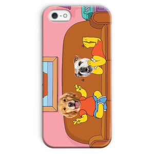 The Simpsons (Bart and Lisa): Custom Pet Phone Case - Paw & Glory - Dog Portraits - Pet Portraits