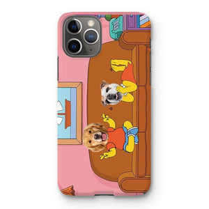 The Simpsons (Bart and Lisa): Custom Pet Phone Case - Paw & Glory - Dog Portraits - Pet Portraits