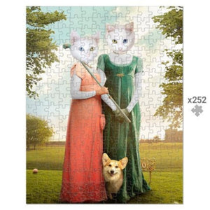 The Sisters (Bridgerton Inspired): Custom Pet Puzzle - Paw & Glory - Dog Portraits - Pet Portraits