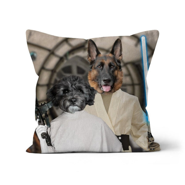 Galactic Sibling Duo Custom Pet Pillow | Personalised Pet Gift | Paw & Glory