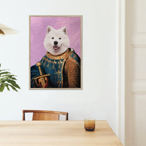 The Sovereign: Custom Pet Portrait - Paw & Glory - Dog Portraits - Pet Portraits