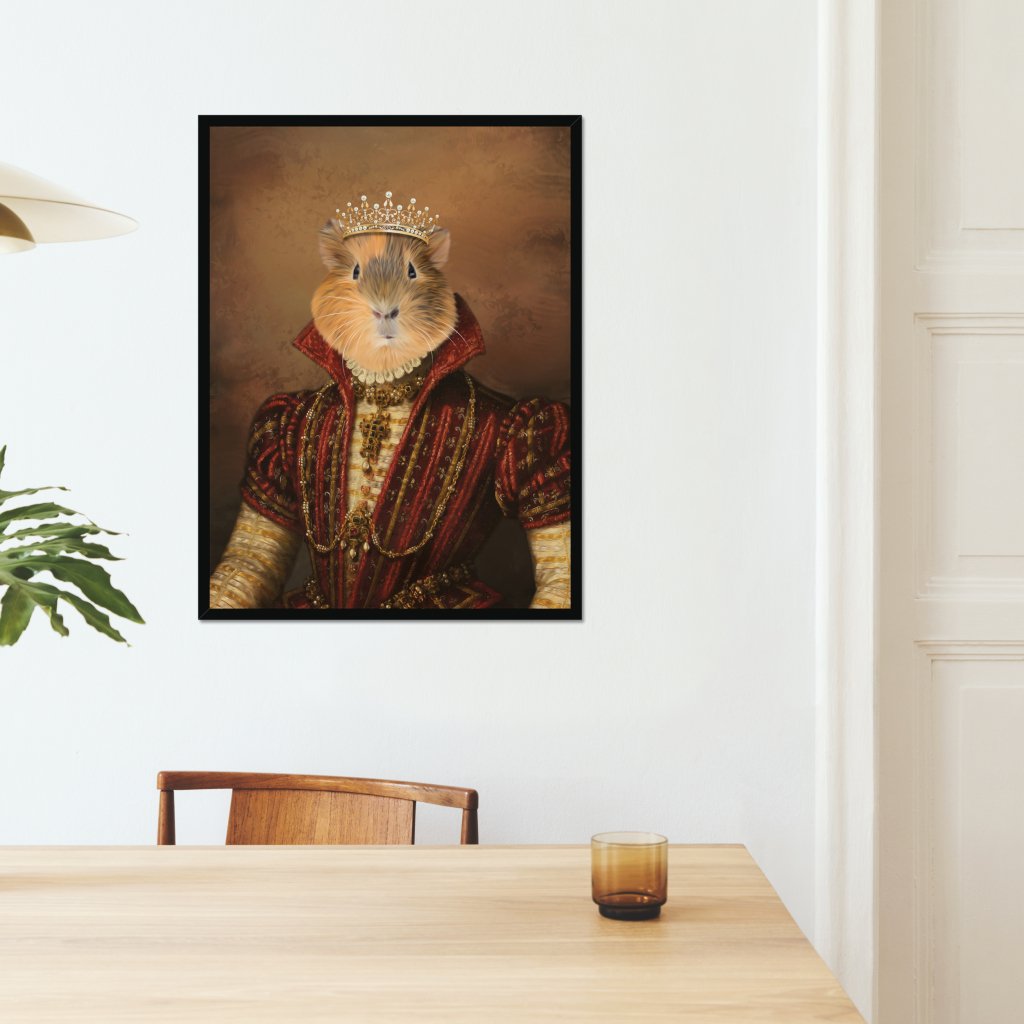 The Spanish Princess: Animal Art Framed Portrait - Paw & Glory - Dog Portraits - Pet Portraits