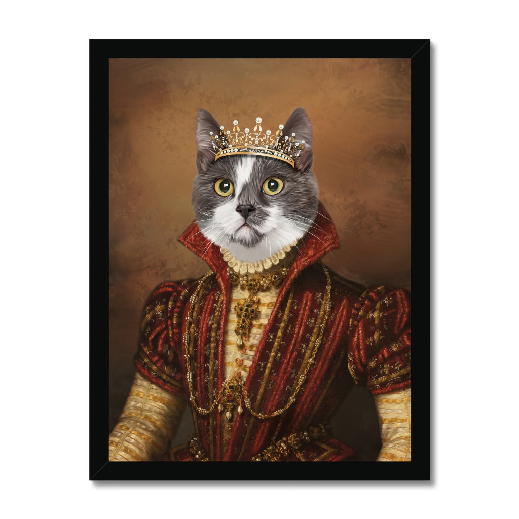 The Spanish Princess: Animal Art Framed Portrait - Paw & Glory - Dog Portraits - Pet Portraits
