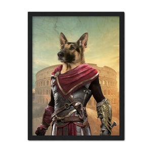 The Spartan: Custom Pet Portrait - Paw & Glory - Dog Portraits - Pet Portraits