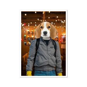 The Steve (Stranger Things Inspired): Custom Pet Poster - Paw & Glory - Dog Portraits - Pet Portraits