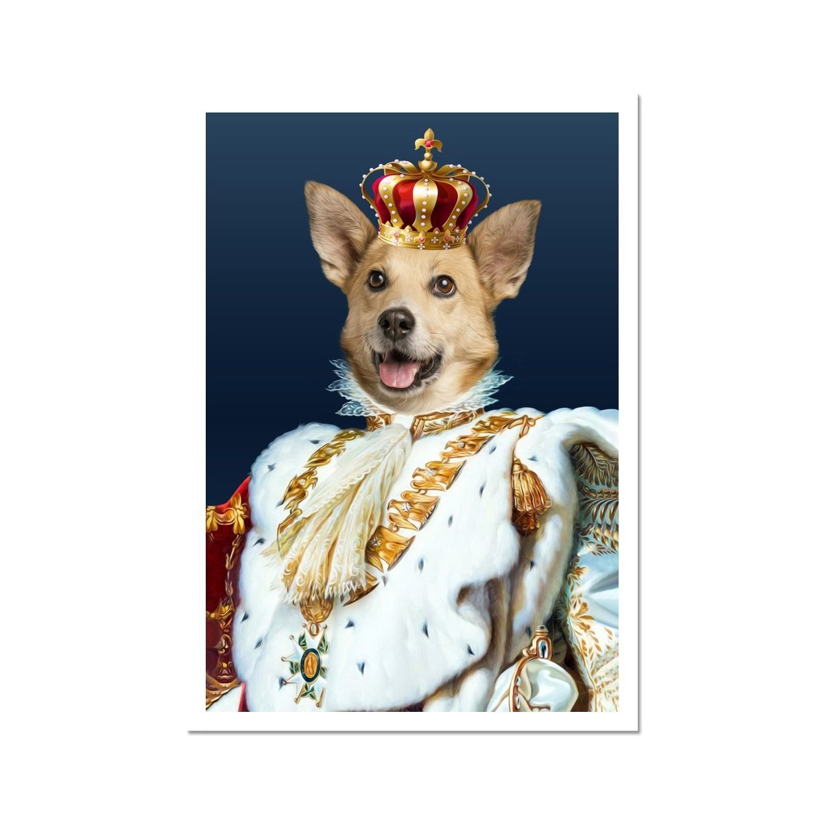 The Supreme: Custom Pet Poster - Paw & Glory - Dog Portraits - Pet Portraits
