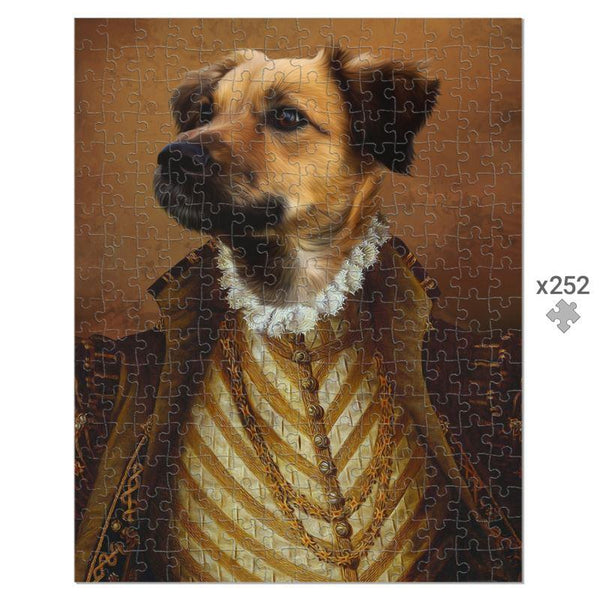 The Supremo: Custom Pet Puzzle | royal pet portrait | Paw & Glory