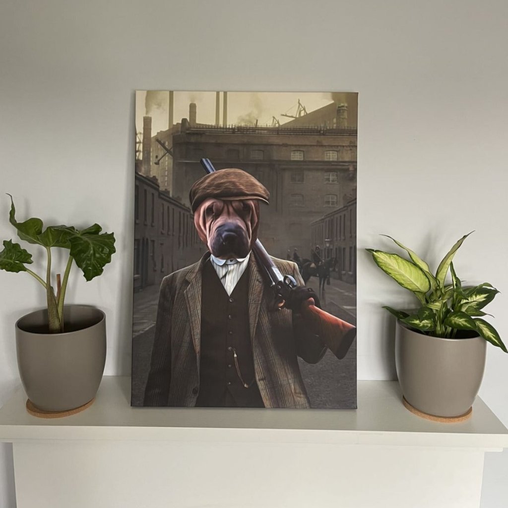 1920s Gangster Custom Pet Canvas | Custom Pet Portrait Canvas | Paw & Glory