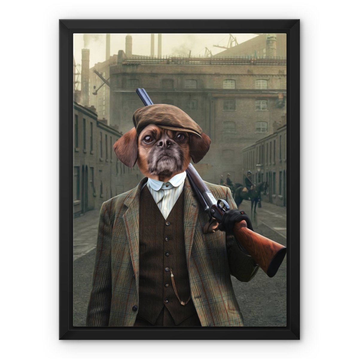 1920s Gangster Custom Pet Canvas | Custom Pet Portrait Canvas | Paw & Glory