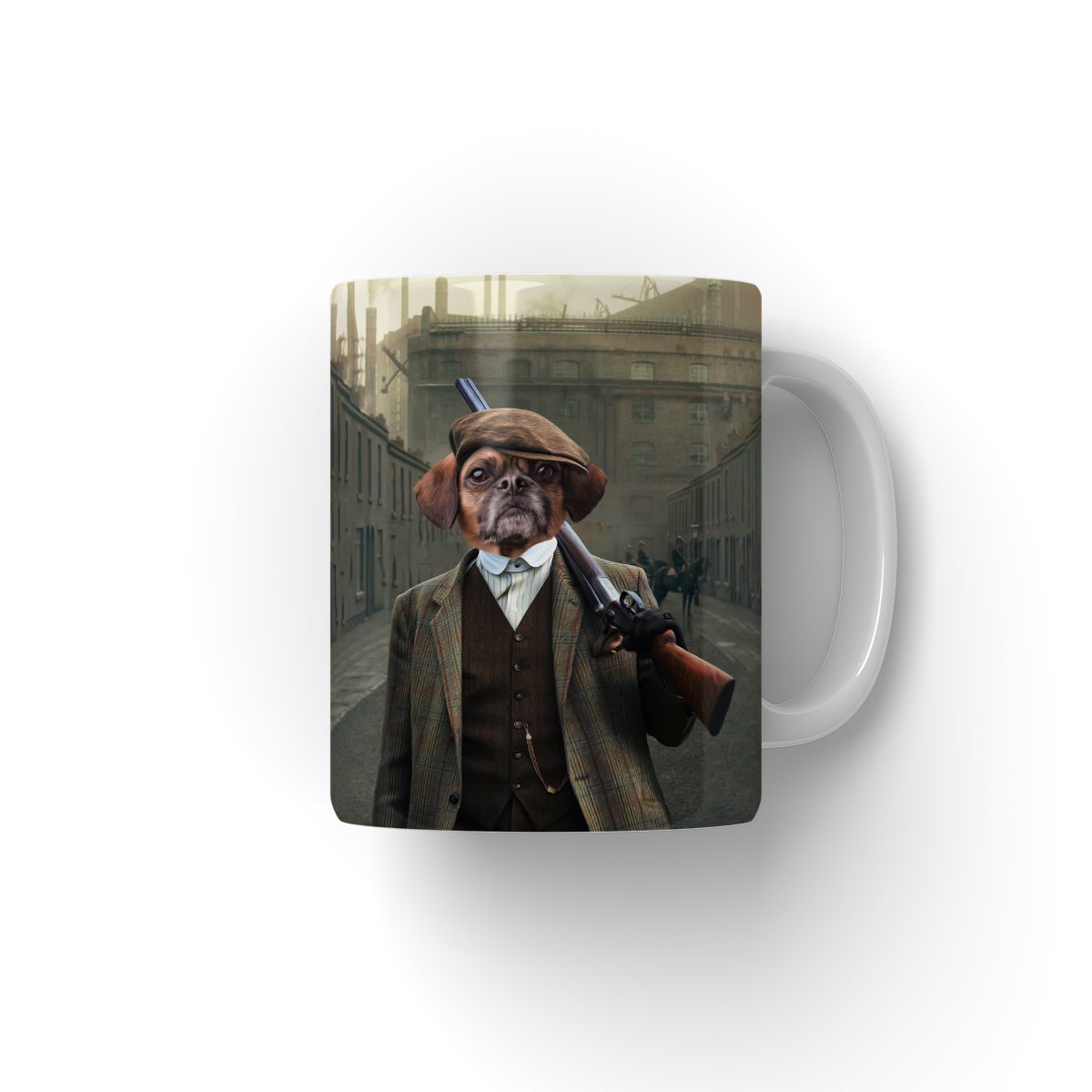 1920s Gangster Custom Pet Coffee Mug | Funny Pet Portrait Gift | Paw & Glory