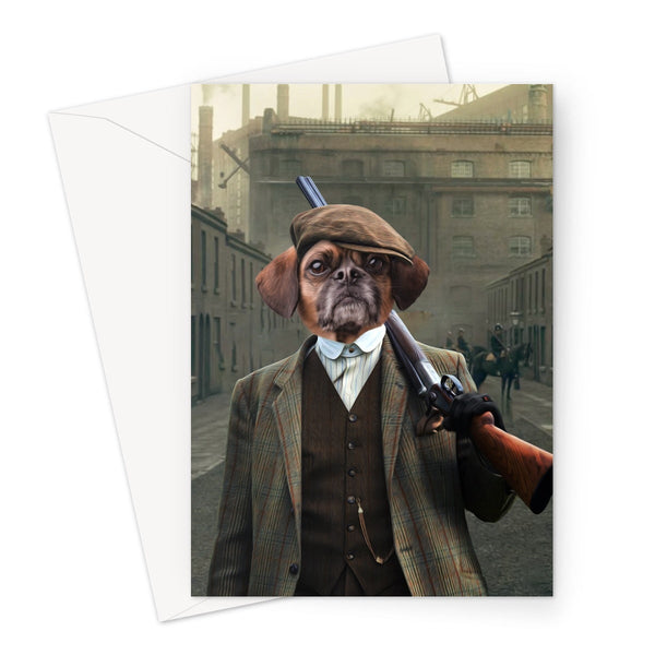 1920s Gangster Custom Pet Greeting Card | Personalised Pet Gift | Paw & Glory