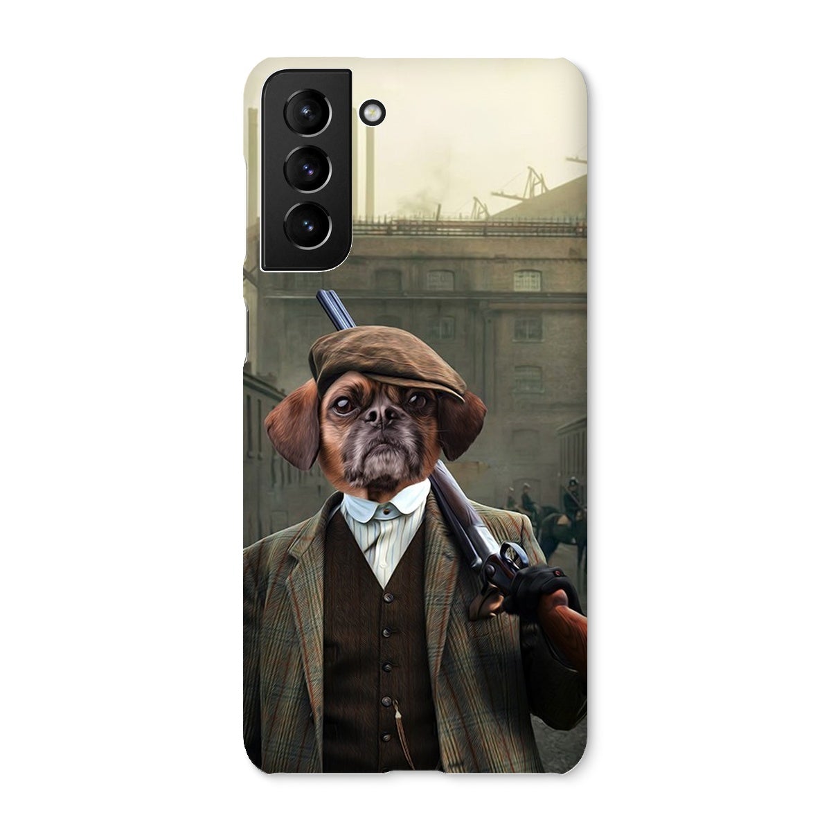 The Thug (Peaky Blinders Inspired): Custom Pet Snap Phone Case - Paw & Glory - Dog Portraits - Pet Portraits