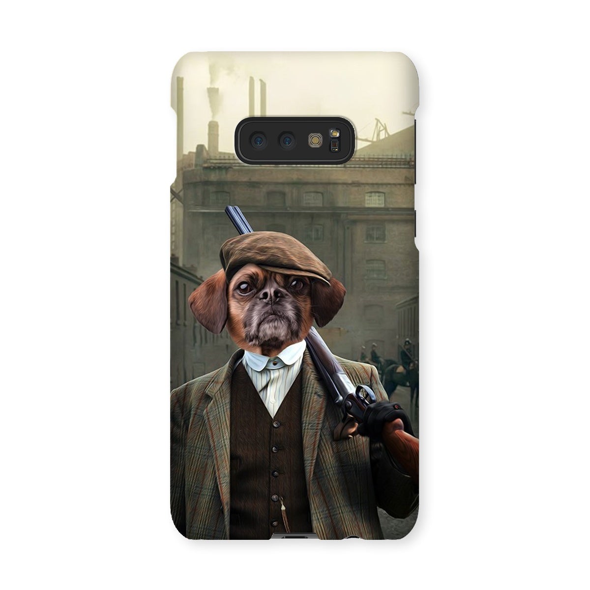 The Thug (Peaky Blinders Inspired): Custom Pet Snap Phone Case - Paw & Glory - Dog Portraits - Pet Portraits
