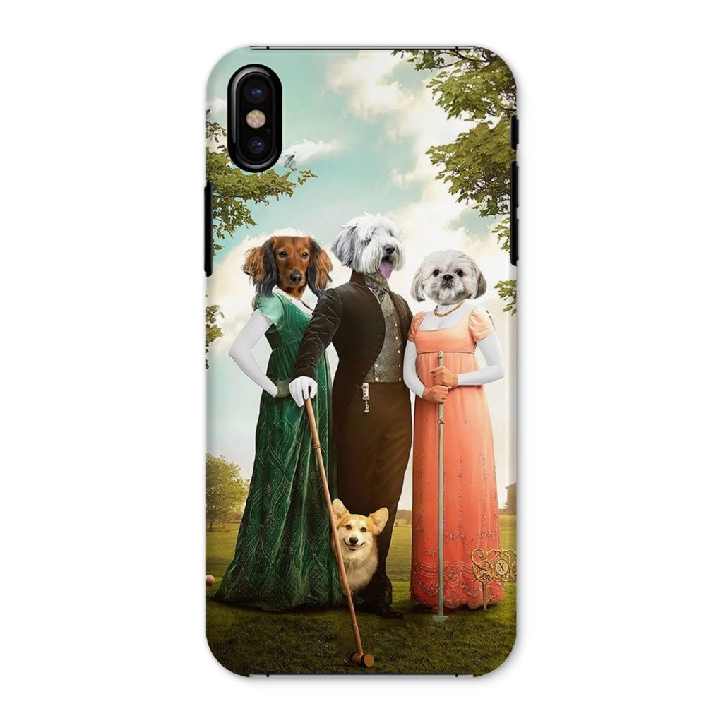 Regency Trio: Custom Pet Phone Case | royal pet portrait | Paw & Glory