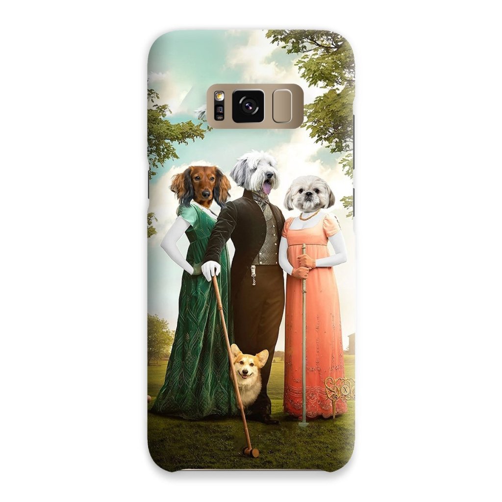 Regency Trio: Custom Pet Phone Case | royal pet portrait | Paw & Glory