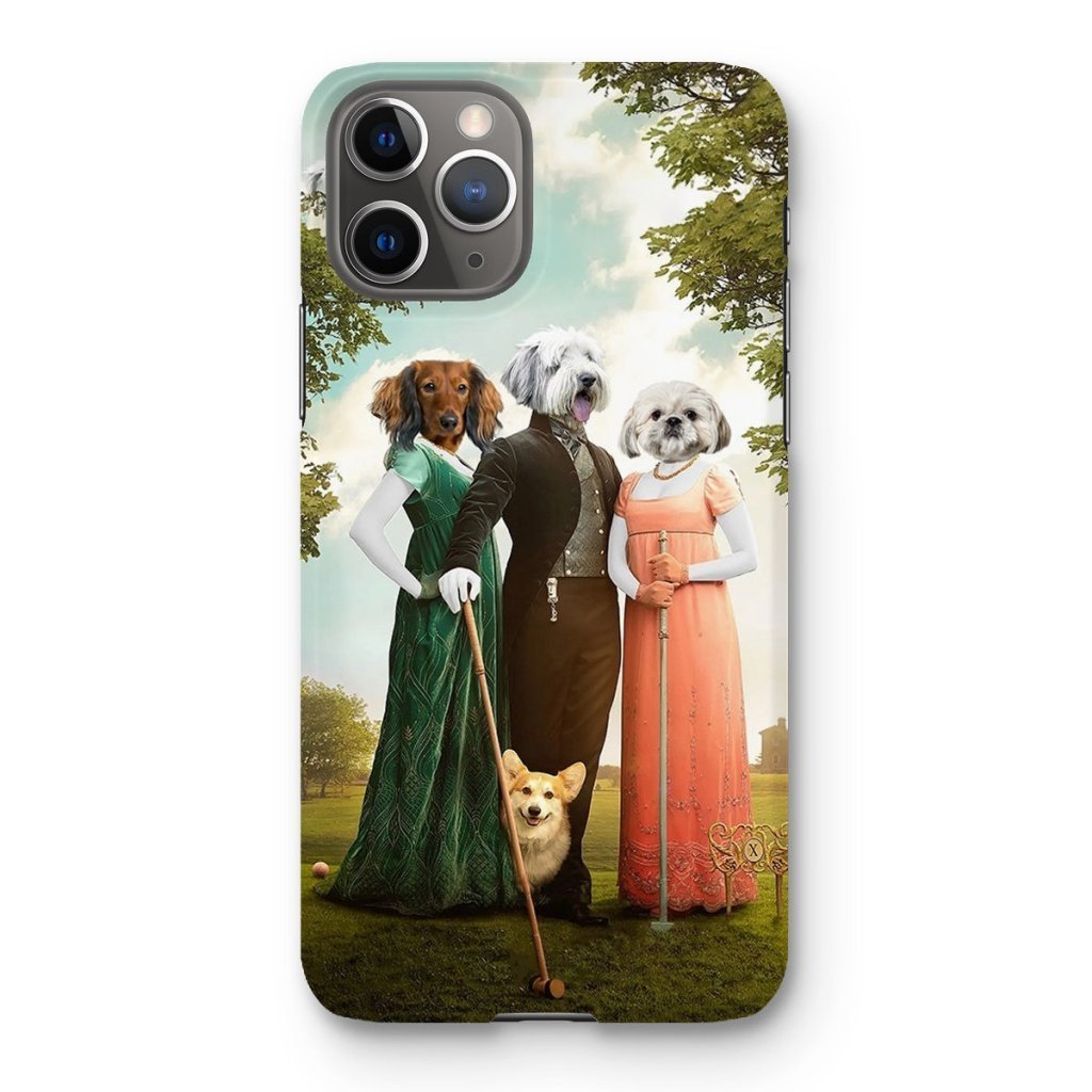 Regency Trio: Custom Pet Phone Case | royal pet portrait | Paw & Glory