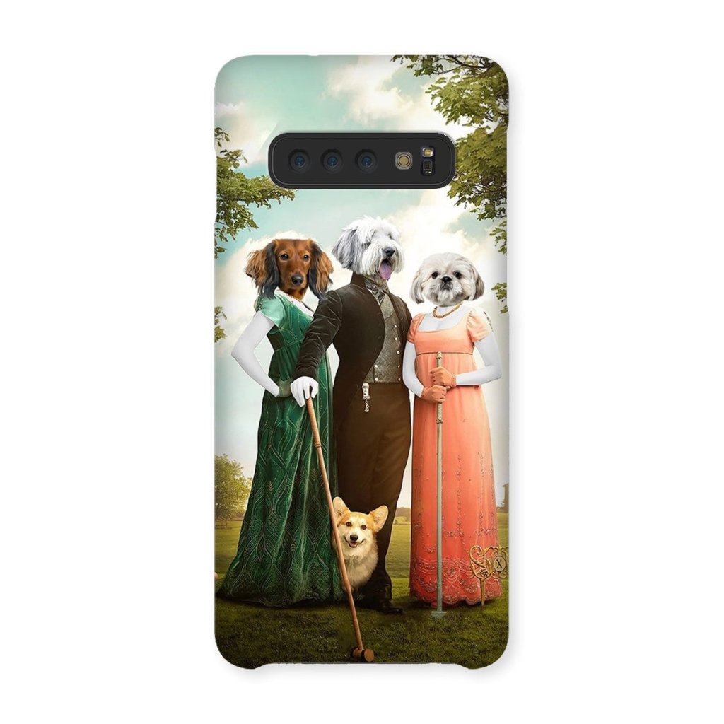 Regency Trio: Custom Pet Phone Case | royal pet portrait | Paw & Glory
