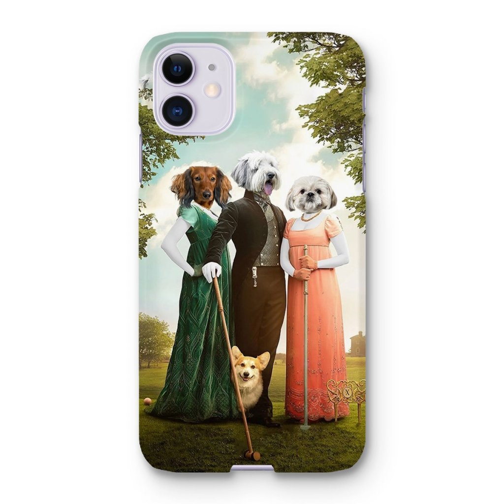 Regency Trio: Custom Pet Phone Case | royal pet portrait | Paw & Glory
