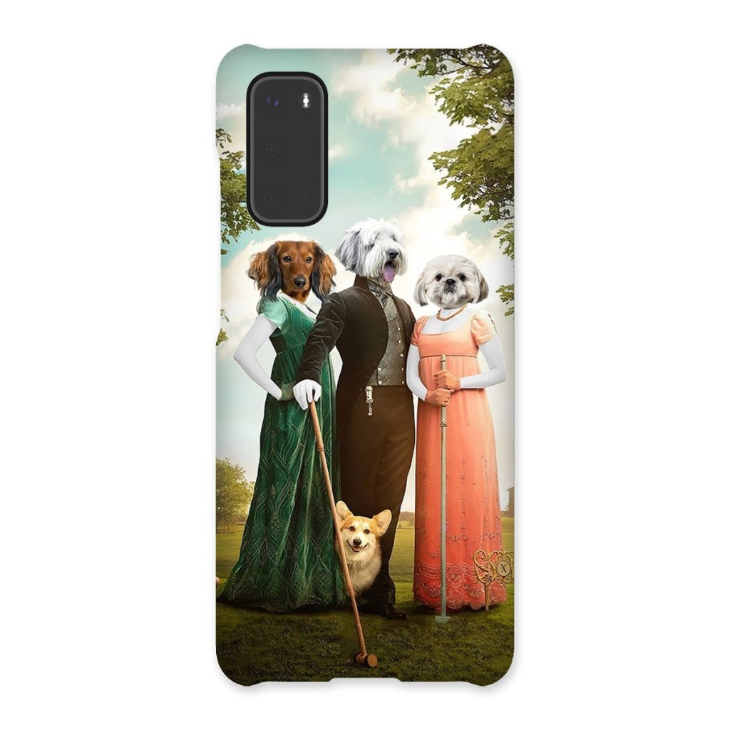 Regency Trio: Custom Pet Phone Case | royal pet portrait | Paw & Glory