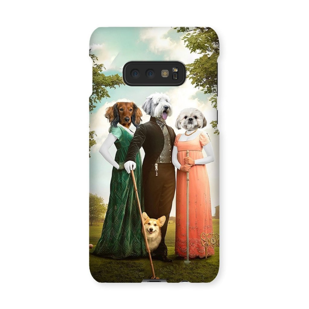 Regency Trio: Custom Pet Phone Case | royal pet portrait | Paw & Glory