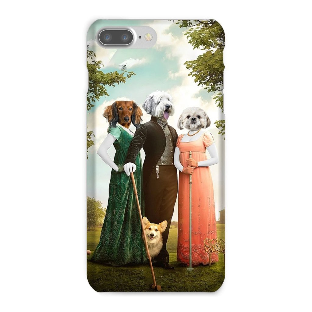Regency Trio: Custom Pet Phone Case | royal pet portrait | Paw & Glory