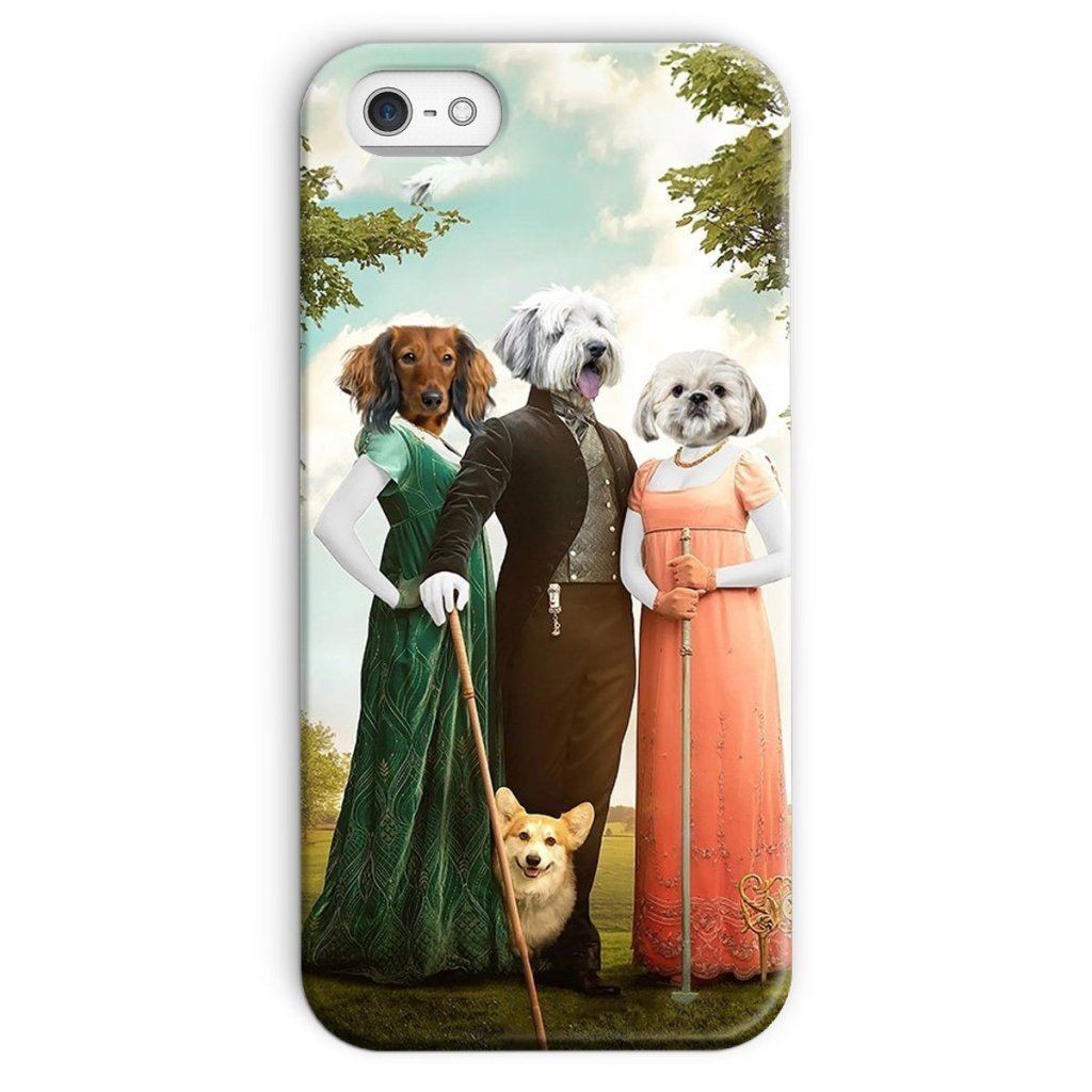 Regency Trio: Custom Pet Phone Case | royal pet portrait | Paw & Glory