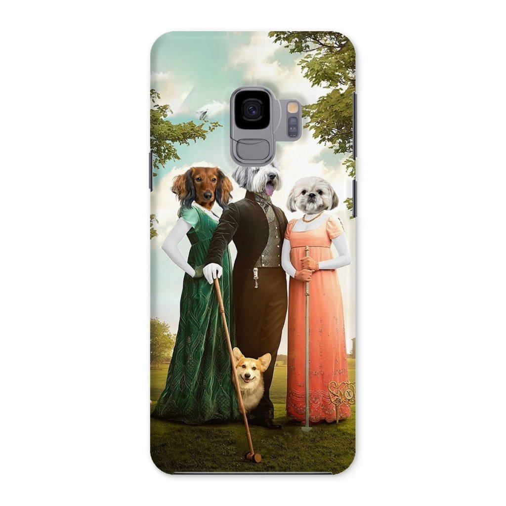 Regency Trio: Custom Pet Phone Case | royal pet portrait | Paw & Glory