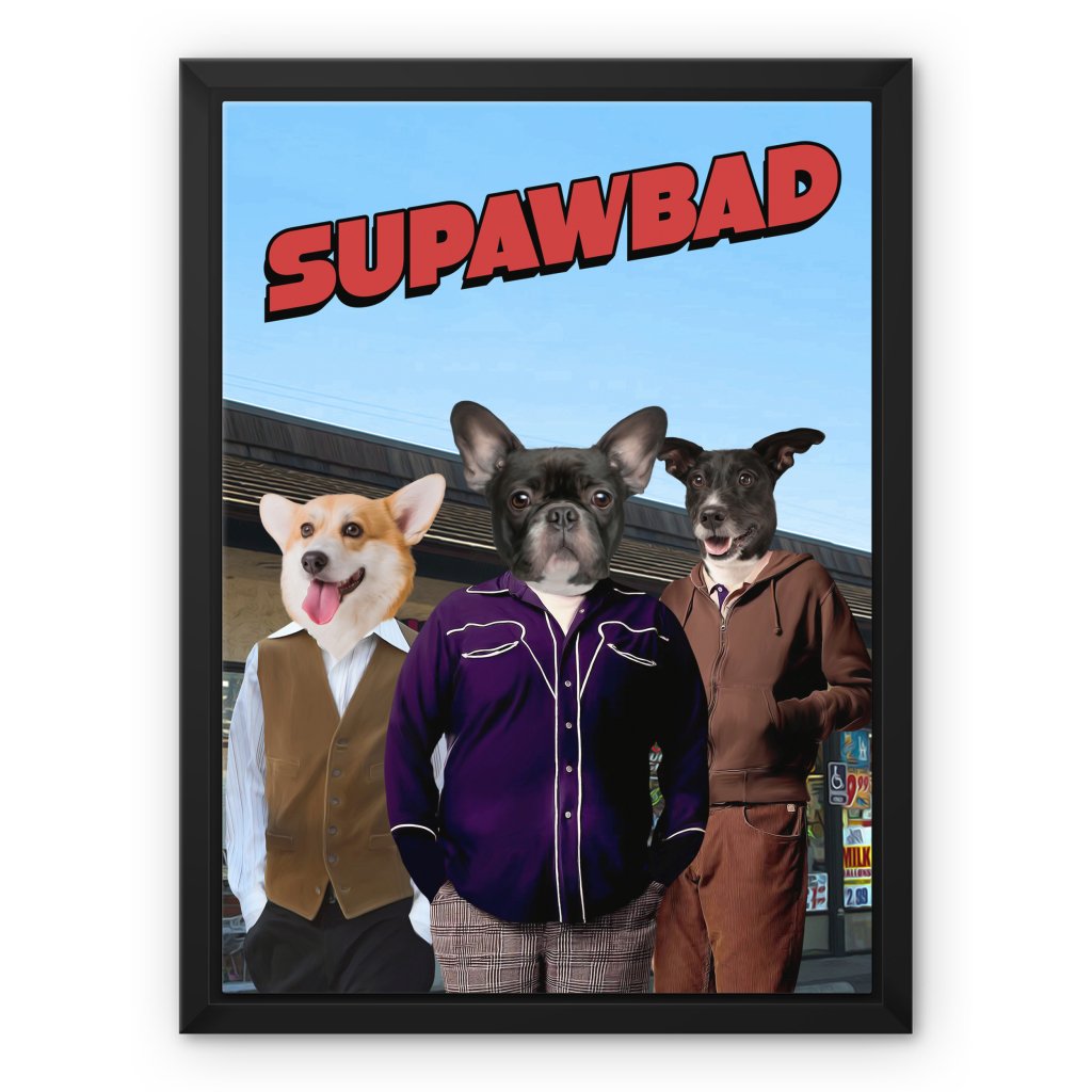 Teen Comedy Trio Custom Pet Canvas | Custom Pet Portrait Canvas | Paw & Glory
