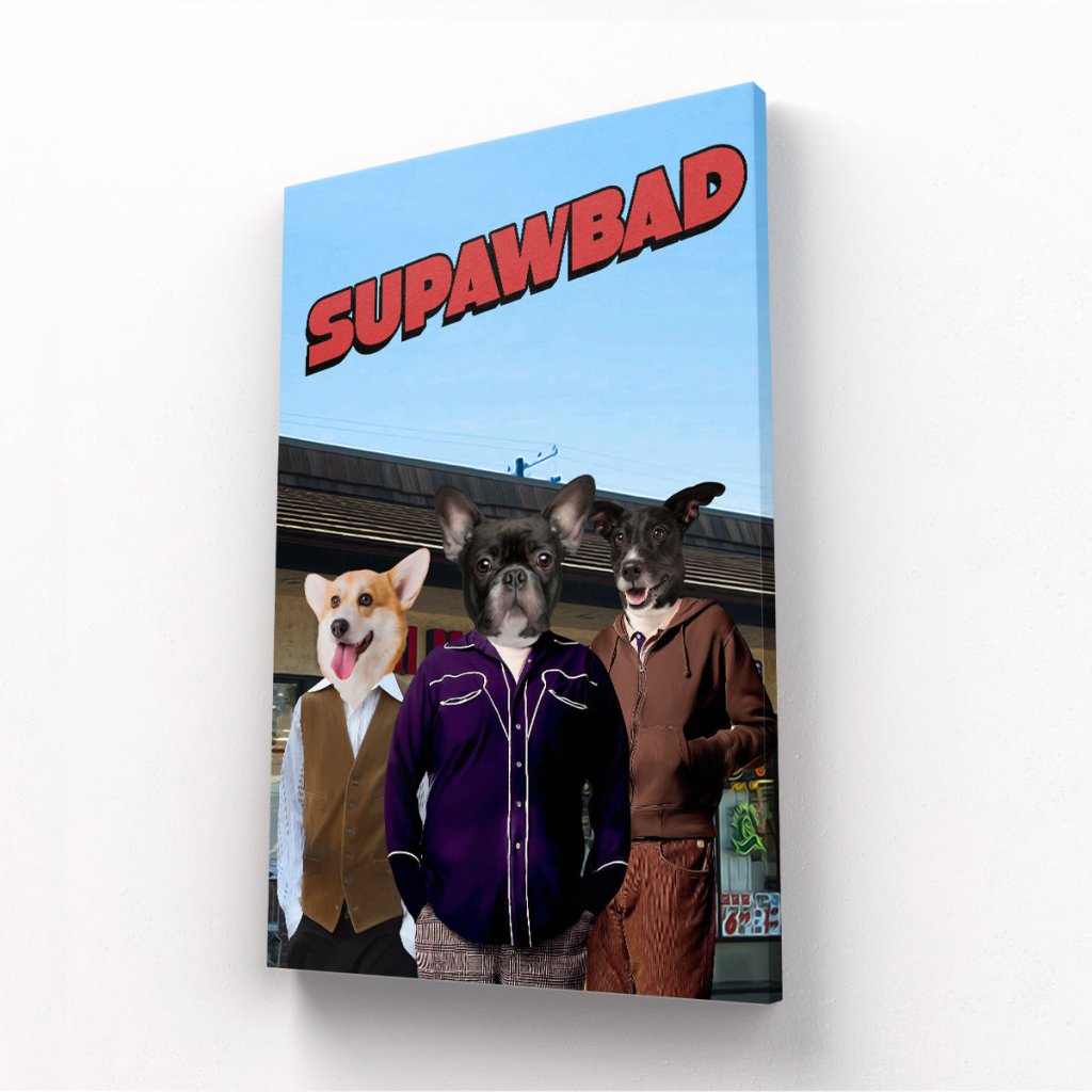 Teen Comedy Trio Custom Pet Canvas | Custom Pet Portrait Canvas | Paw & Glory