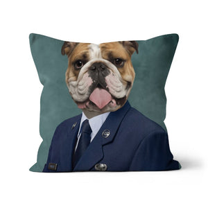 The US Male Navy Officer: Custom Pet Pillow - Paw & Glory - Dog Portraits - Pet Portraits