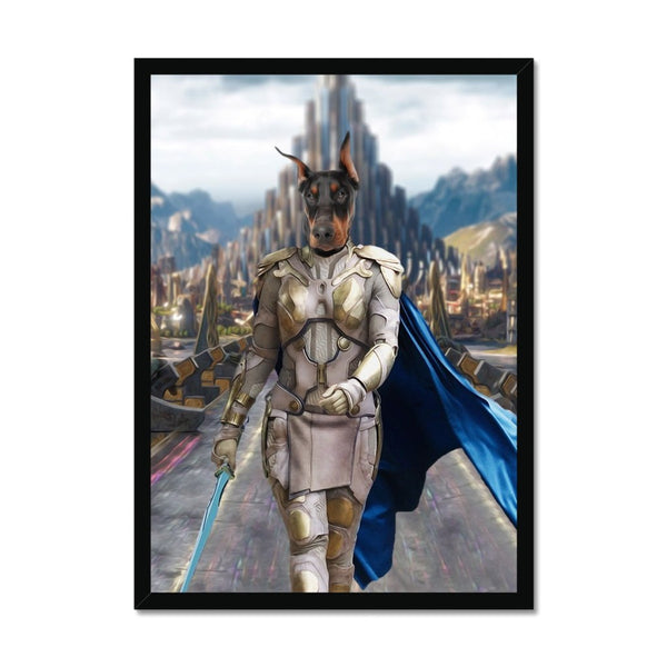 Valkyrie Warrior Custom Pet Portrait | Custom Pet Portrait | Paw & Glory