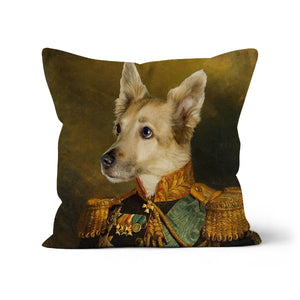 The Veteran: Custom Pet Pillow - Paw & Glory - Dog Portraits - Pet Portraits