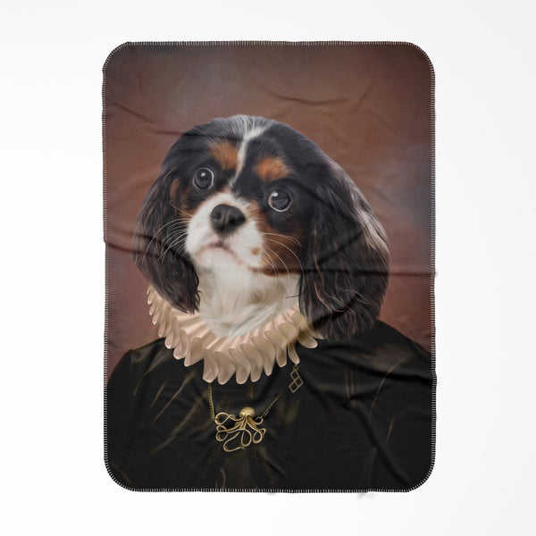 The Viscountess: Custom Pet Blanket | royal pet portrait | Paw & Glory