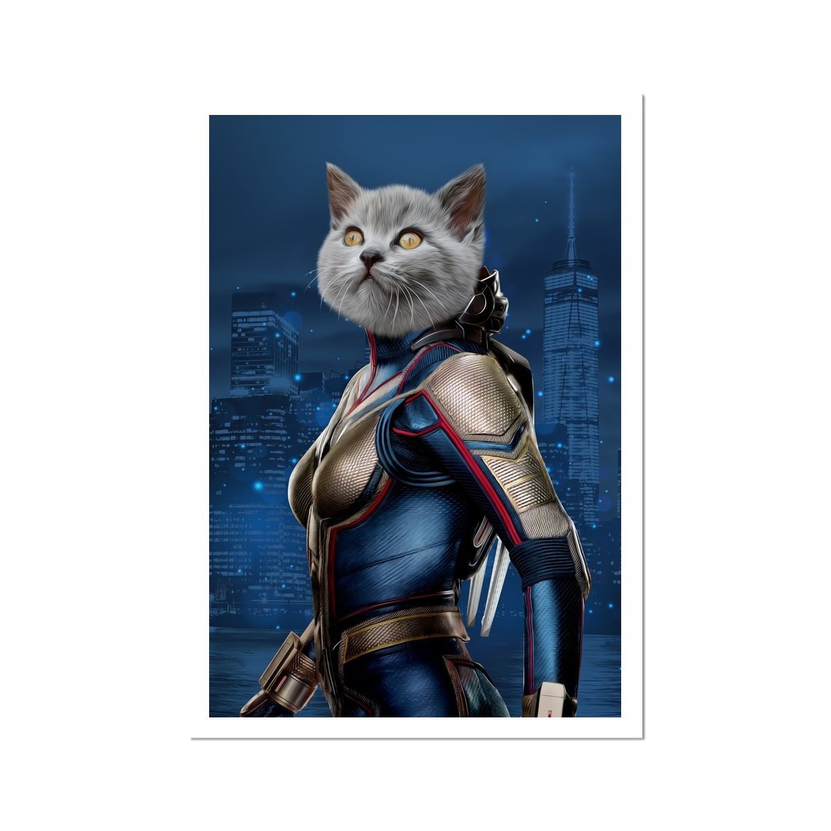 The Wasp: Custom Pet Portrait - Paw & Glory - Dog Portraits - Pet Portraits