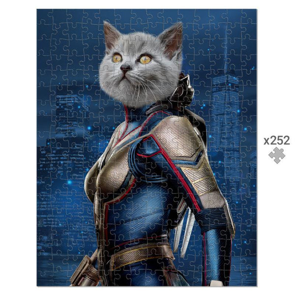 Tiny Winged Heroine Custom Pet Puzzle | Funny Pet Portrait | Paw & Glory