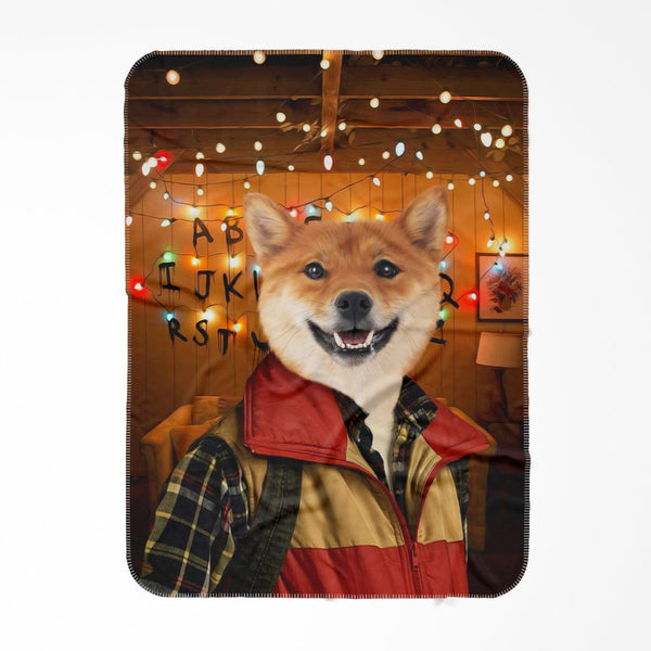 Retro 80s Sci-Fi Custom Pet Blanket | Personalized Pet Gift | Paw & Glory