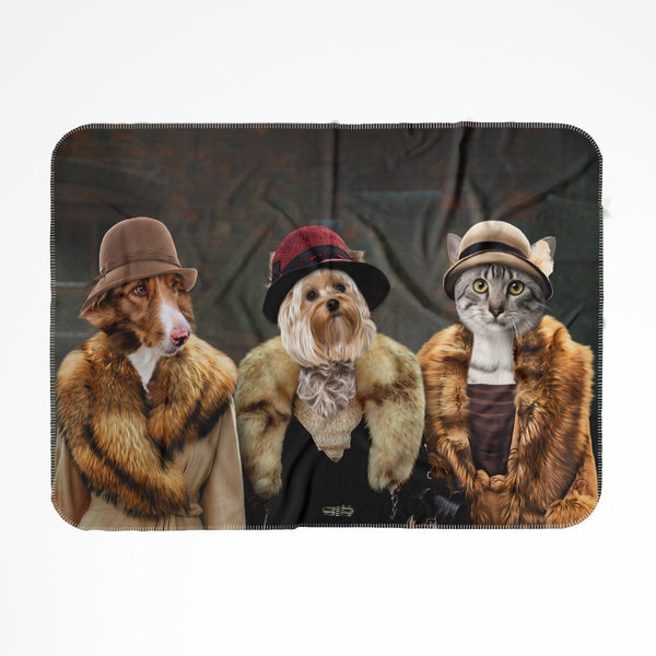 1920s Ladies Trio Custom Pet Blanket | Personalized Pet Gift | Paw & Glory