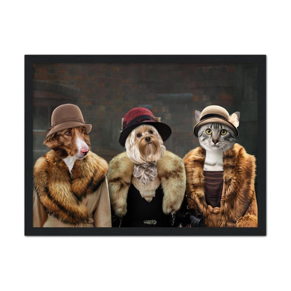 1920s Ladies Trio Custom Pet Portrait | Paw & Glory