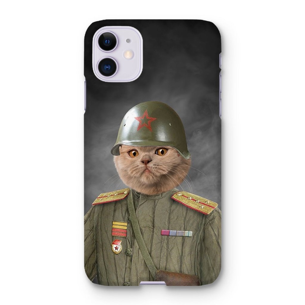 The World War Soldier: Custom Pet Phone Case - Paw & Glory - Dog Portraits - Pet Portraits