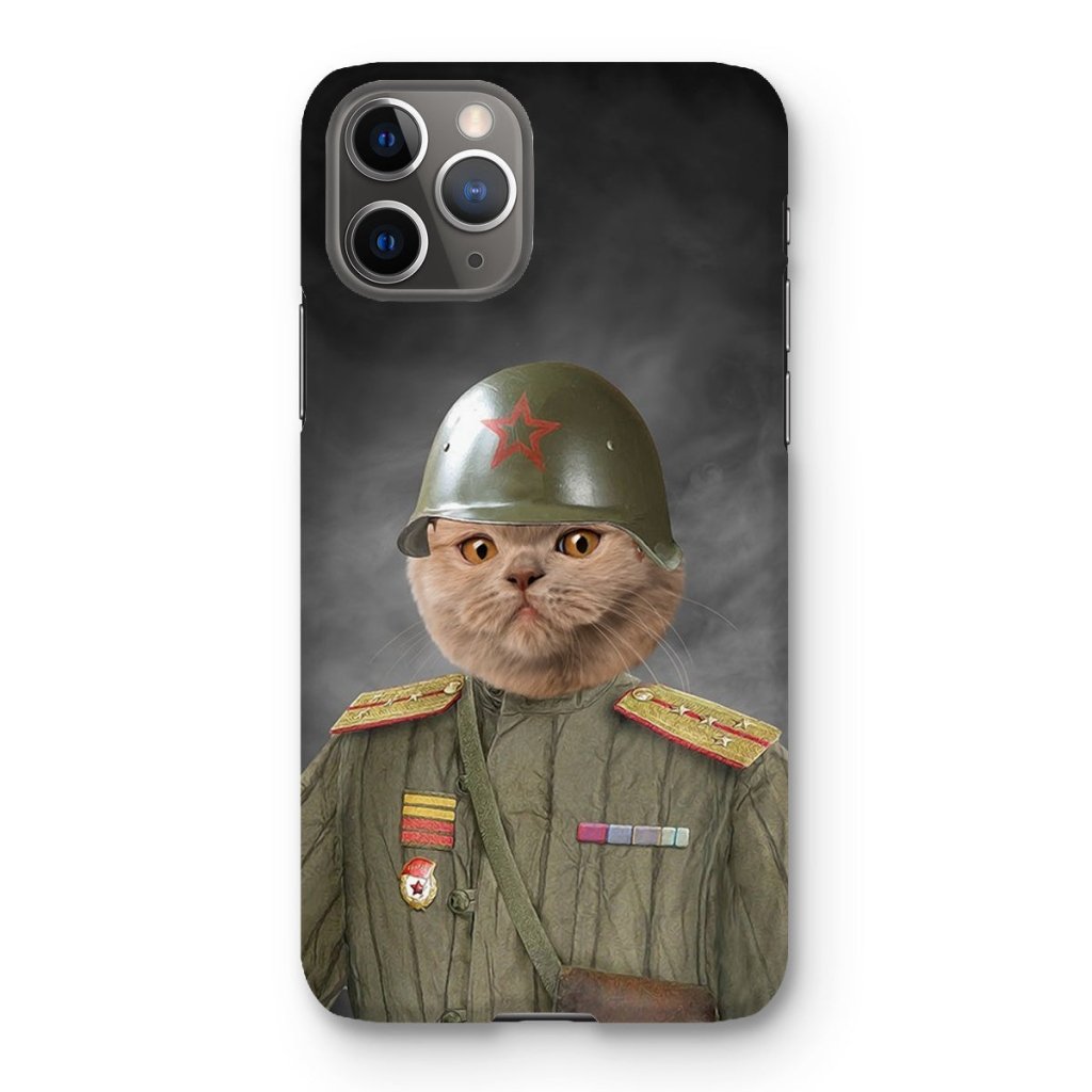 The World War Soldier: Custom Pet Phone Case - Paw & Glory - Dog Portraits - Pet Portraits