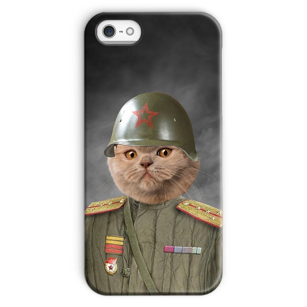 The World War Soldier: Custom Pet Phone Case - Paw & Glory - Dog Portraits - Pet Portraits