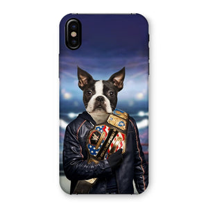 The Wrestler: Custom Pet Phone Case - Paw & Glory - Dog Portraits - Pet Portraits