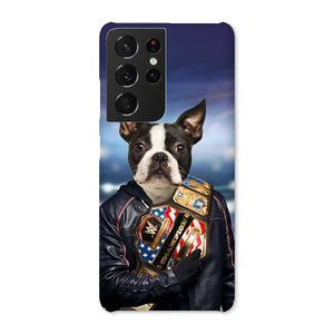 The Wrestler: Custom Pet Phone Case - Paw & Glory - Dog Portraits - Pet Portraits