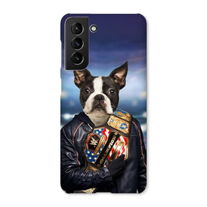 The Wrestler: Custom Pet Phone Case - Paw & Glory - Dog Portraits - Pet Portraits